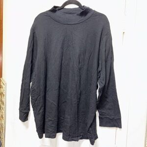 Woman Within grey long sleeve turtleneck top